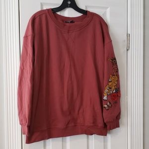 Love Peace & Lazy Days Tattoo sleeve sweatshirt